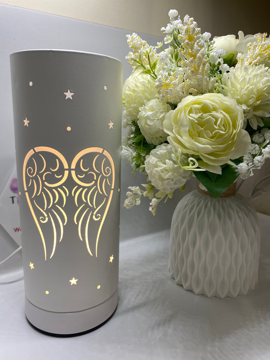 WHITE ANGEL WINGS ELECTRIC AROMA LAMP